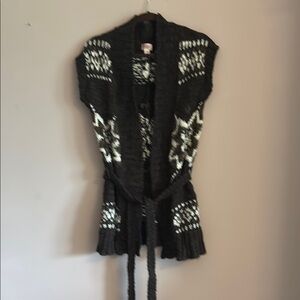 Mossimo Supply Co. Black and White Cardigan Sweater